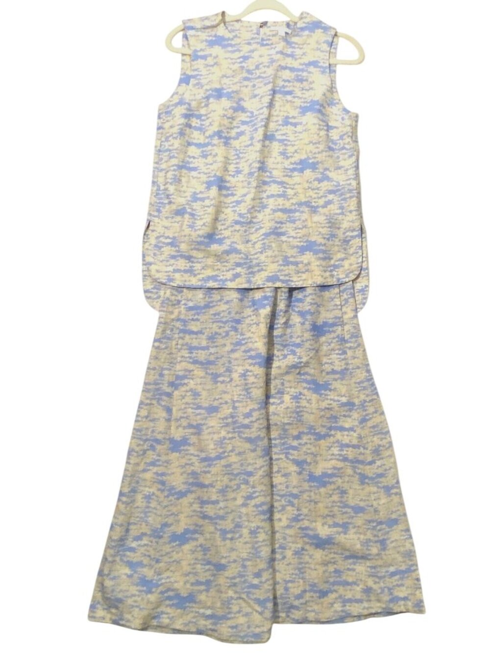 COS set ditsy floral A-Line culottes NWT US Size 4 & top is size 6 linen blend